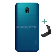 Nillkin SUPER FROSTED műanyag telefonvédő (gumírozott, érdes felület + asztali tartó) SÖTÉTKÉK (GP-91766) tok és táska