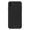Nillkin SYNTHETIC FIBER műanyag telefonvédő (környezetbarát, karbon minta) FEKETE [Apple iPhone XS Max 6.5] (5996457808816)