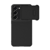 Nillkin SYNTHETIC FIBER S műanyag telefonvédő (környezetbarát, kamera védelem, karbon minta) FEKETE Samsung Galaxy S23 Plus (SM-S916)