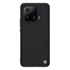 Nillkin TEXTURED műanyag telefonvédő (érdes felület, közepesen ütésálló, Xiaomi Mi 11 Pro 5G szilikon keret) fekete