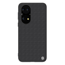 Nillkin Textured műanyag telefonvédő ( közepesen ütésálló, Huawei P50 szilikon keret, 3D minta) fekete tok és táska