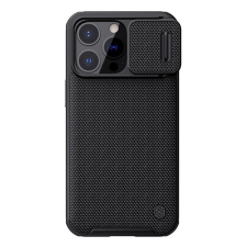 Nillkin TEXTURED PRO műanyag telefonvédő (szilikon keret, 3D minta, kamera védelem, Magsafe rögzítésű) FEKETE [Apple iPhone 13 Pro] tok és táska