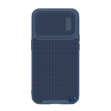 Nillkin TEXTURED S műanyag telefonvédő (szilikon keret, 3D minta, kamera védelem, Magsafe rögzítésű) SÖTÉTKÉK Apple iPhone 14 Pro tok és táska