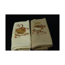 Niltexs Kávé mintás hímzett konyharuha szett 40x60 cm lakástextília