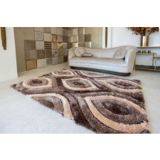 Nílus Monaco Elise 3D Shaggy szőnyeg (brown-beige) 200x290cm Barna-Bézs lakástextília