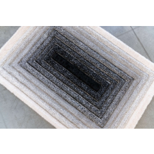 Nílus Piramis Shaggy (gray-cream) 5cm 3D szőnyeg 120x170cm Szürke-Krém lakástextília