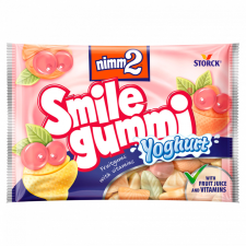 nimm2 Smilegummi Yoghurt vegyes gyümölcs ízű joghurtos gumicukorka vitaminokkal 100 g csokoládé és édesség