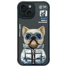Nimmy Cool&amp;Cute 2.0 Dog tok iPhone 15 - fekete tok és táska