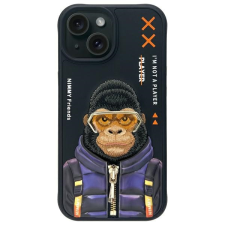Nimmy Cool&amp;Cute 2.0 Monkey tok iPhone 15 - fekete tok és táska