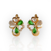 Ninagold Zöld köves fülbevaló