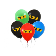 Nindzsa léggömb, lufi 5 db-os 12 inch (30 cm) party kellék