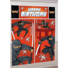 Ninja Fali dekoráció 5 darabos party kellék