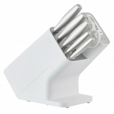 Ninja Konyhakéskészlet élezővel Ninja K62006EUWH, 6 db, StaySharp, Ergonomikus kialakítás, Fehér kés és bárd