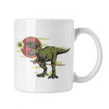  Ninja T-rex - Fehér Bögre bögrék, csészék