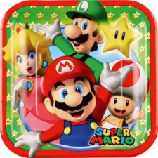 Nintendo Super Mario papírtányér 8 DARABOS Nr3 party kellék