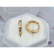  Niobe antiallergén kiskarika  köves fülbevaló- női-férfi -18K fülbevaló