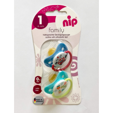 Nip Family latex játszócumi 0-6 hóig 2db autó és dínó cumi