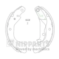 NIPPARTS fékpofakészlet J3500907 autóalkatrész