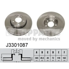 NIPPARTS féktárcsa J3301087 autóalkatrész