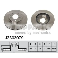NIPPARTS féktárcsa J3303079 autóalkatrész