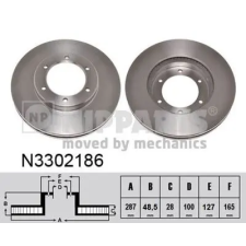 NIPPARTS féktárcsa N3302186 autóalkatrész