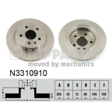 NIPPARTS féktárcsa N3310910 autóalkatrész