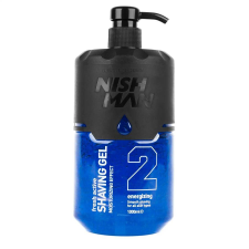 Nish Man Fresh Active Blue borotvagél, 1 l borotvahab, borotvaszappan