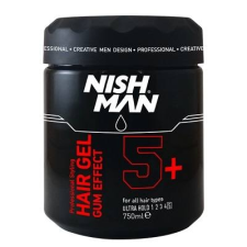 Nish Man Hair Styling Gel Gum Effect 5+ Ultra hold 750ml (Pro Size) hajformázó