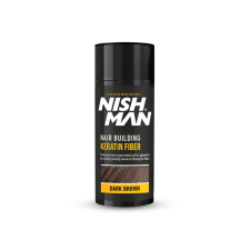 Nish Man Keratin Fiber hajdúsító és színező, sötétbarna, 20g hajformázó