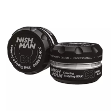 Nish Man (TRK) Nish Man hajformázó és színező wax (C3) fekete 100ml hajformázó