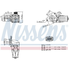 Nissens AGR-szelep NISSENS 98376 autóalkatrész