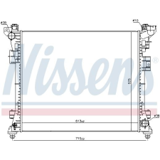 Nissens Hűtő, motorhűtés NISSENS 61034 vízhűtő