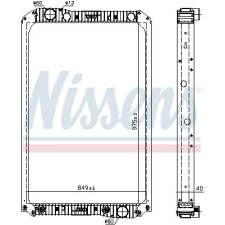 Nissens hűtő, motorhűtés NISSENS 62571A autóalkatrész