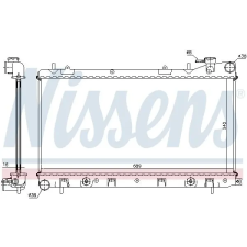 Nissens Hűtő, motorhűtés NISSENS 67705A vízhűtő