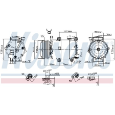 Nissens kompresszor, klíma NISSENS 890788 autóalkatrész