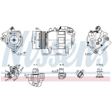 Nissens kompresszor, klíma NISSENS 891148 autóalkatrész