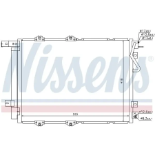 Nissens Kondenzátor, klíma NISSENS 940203 kondenzátor