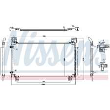 Nissens kondenzátor, klíma NISSENS 941277 autóalkatrész