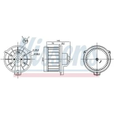 Nissens Utastér-ventilátor 87615 autóalkatrész