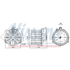 Nissens Utastér-ventilátor NISSENS 87549 autóalkatrész