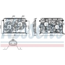 Nissens ventilátor, motorhűtés 85080 autóalkatrész