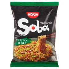  Nissin Soba instanttésztaétel teriyaki ízesítéssel 111g alapvető élelmiszer