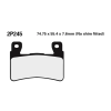  NISSIN utcai fél-fémes fékbetétek - 2P-245NS