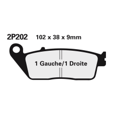 Nissin utcai fémbetétes fékbetétek - 2P-202NS egyéb motorkerékpár alkatrész