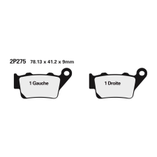 Nissin utcai fémbetétes fékbetétek - 2P-275NS egyéb motorkerékpár alkatrész