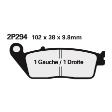 Nissin utcai/terepjáró szinterelt fékbetétek - 2P-281ST egyéb motorkerékpár alkatrész