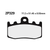 Nissin utcai/terepjáró szinterelt fémbetétek - 2P-329ST NISSIN Kategorizálatlan termékek
