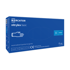  Nitrylex® basic dark blue púdermentes nitril vizsgálókesztyű - S, Nitril, 100 védőkesztyű