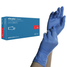  Nitrylex Classic nitril gumikesztyű kék L