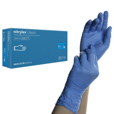  Nitrylex Classic nitril gumikesztyű kék M